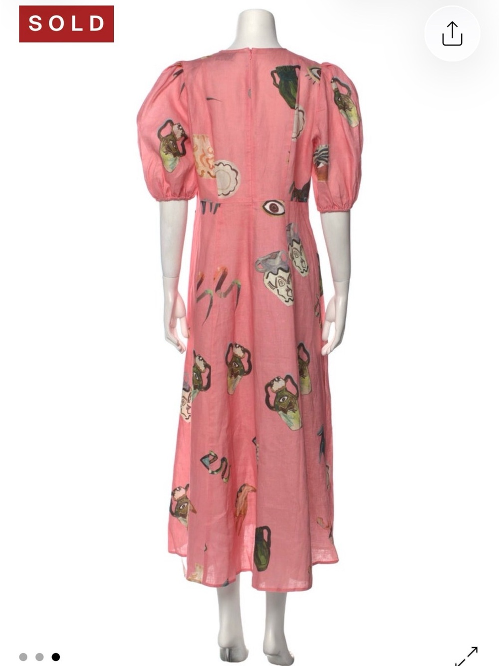 NWT US 12 Alemais Cleo Midi Dress - Picture 3 of 9